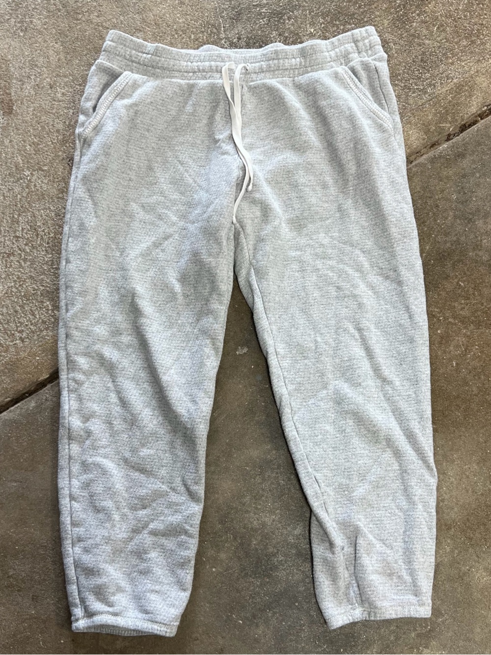 Aerie Light Gray Cotton Blend Jogger Sweatpants